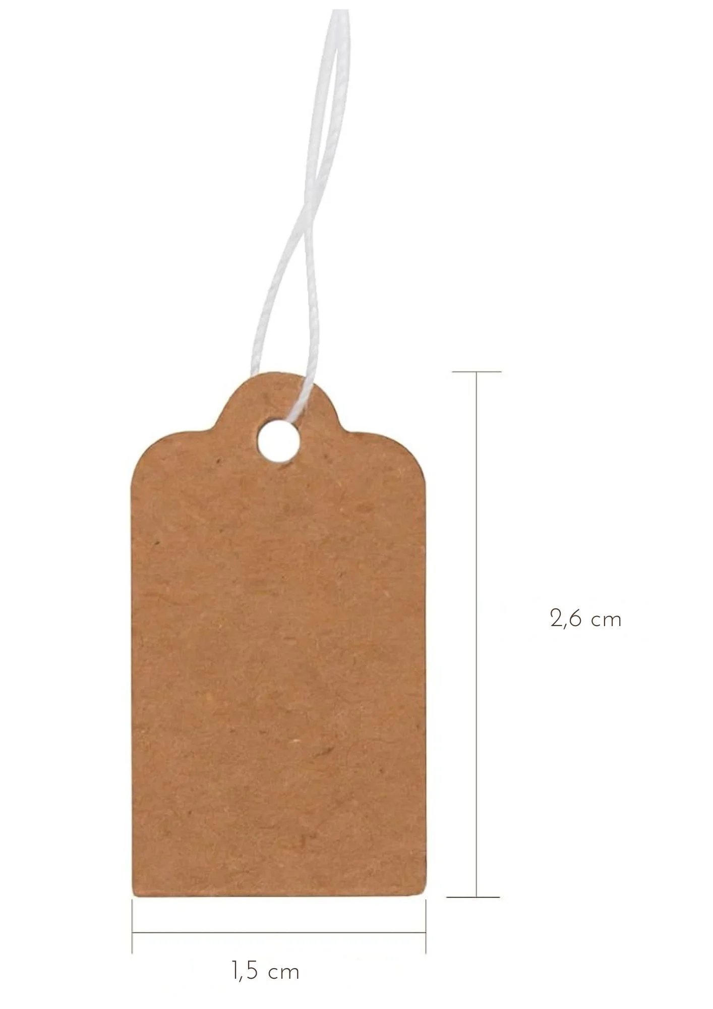 mini étiquettes kraft pour mariage et cadeaux par lot de 100