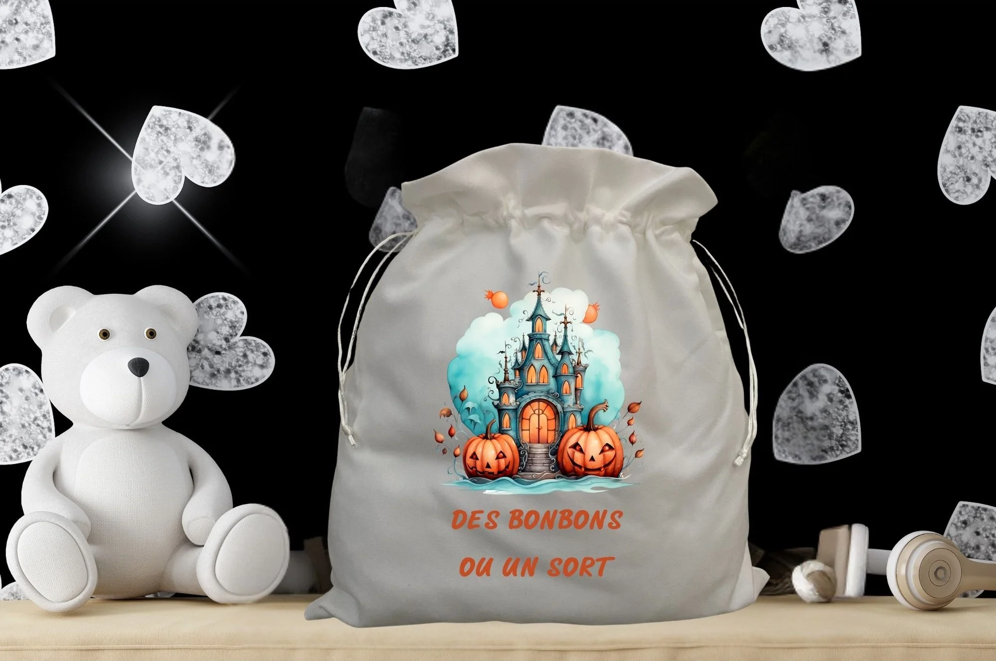 sac à doudou Halloween maison hantée
