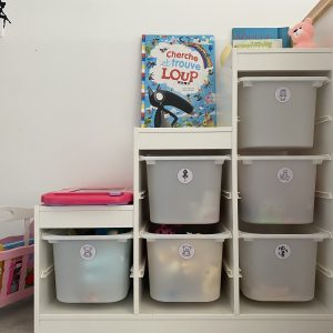 étiquettes rangement jouets par lot de 10