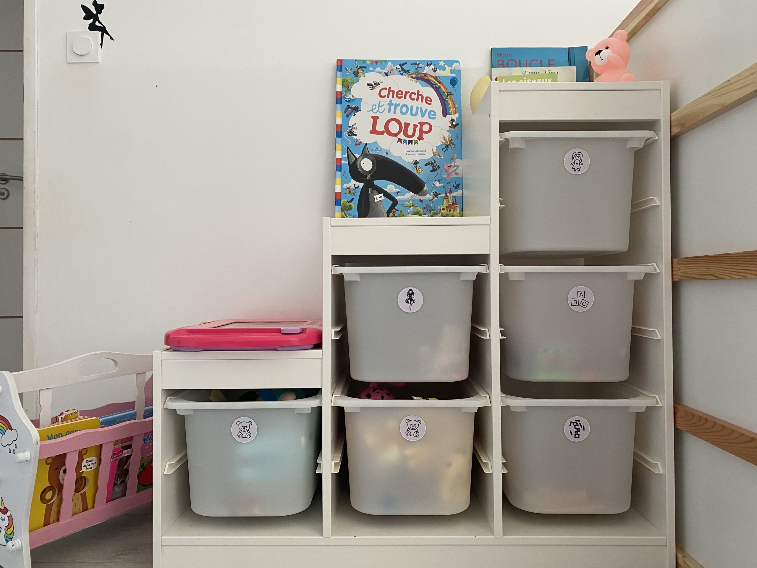 étiquettes rangement jouets par lot de 10