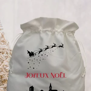 sac à cordons personnalisable pour Noël