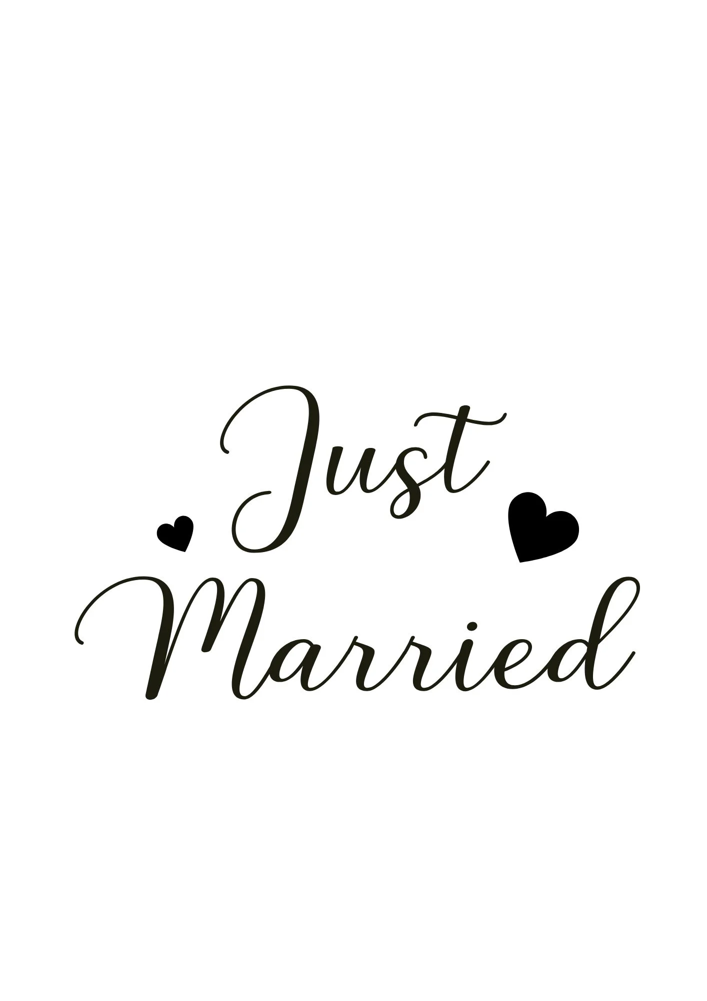 Sticker voiture - Just Married – Image 2