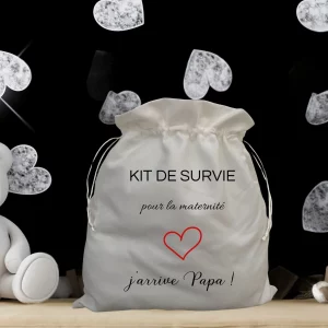 sac cordon personnalisé futur papa