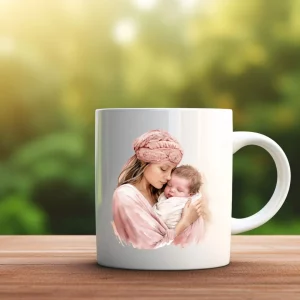 mug céramique maman et bébé