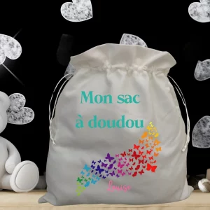 sac à doudou nuée de papillons