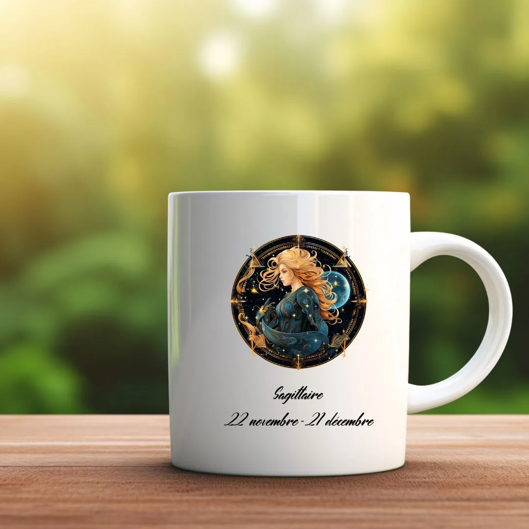 mug céramique signes du zodiaque : balance, bélier, scorpion, ...