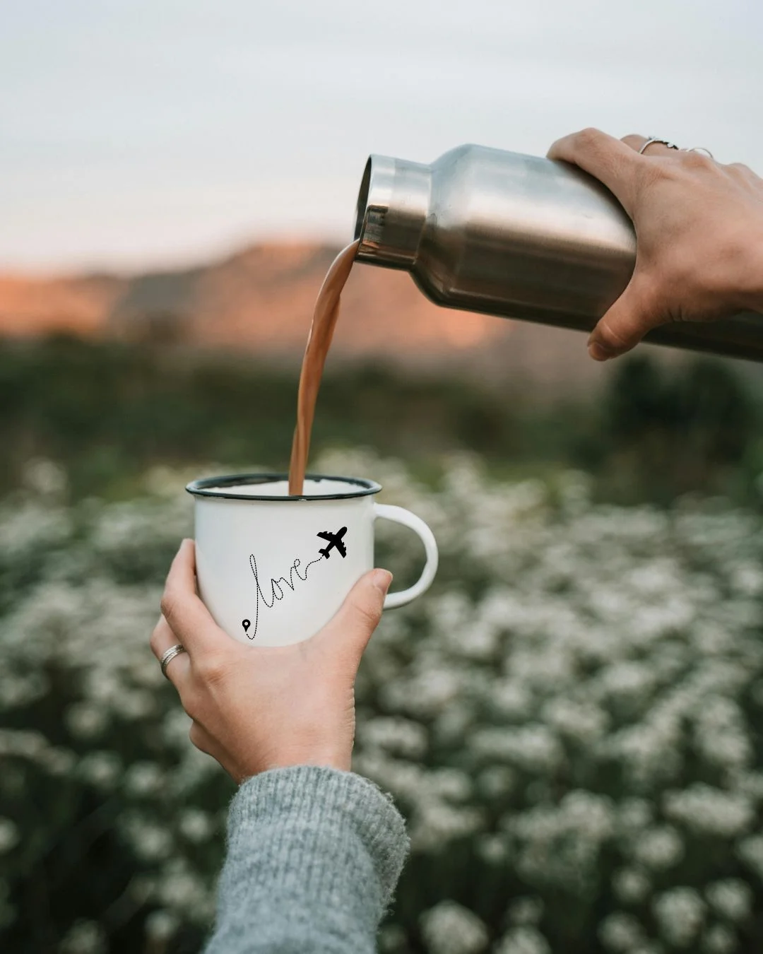 tasse camping saint valentin personnalisée