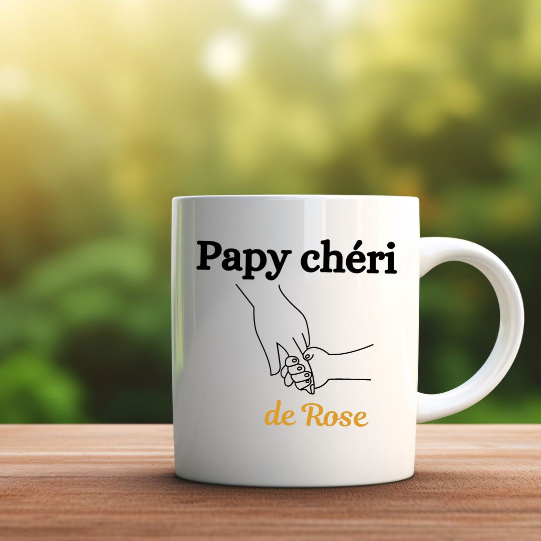 mug céramique papy chéri
