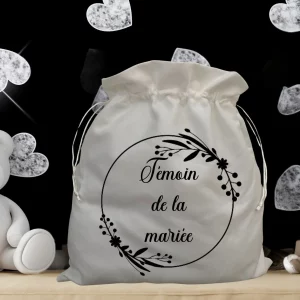 sac à doudou témoin de la mariée