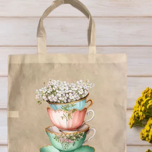 sac cabas tasses de thé