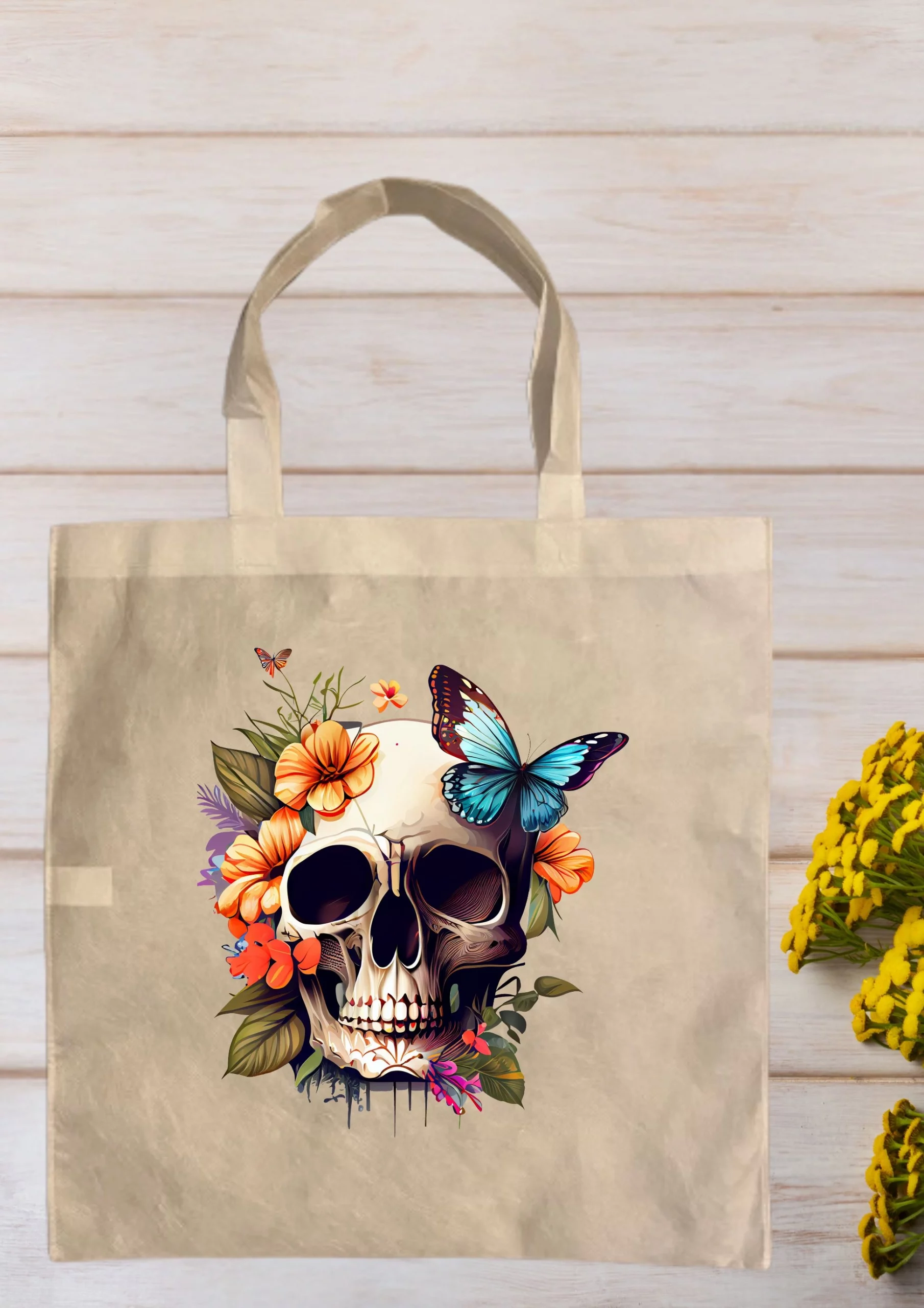 sac cabas tête de mort