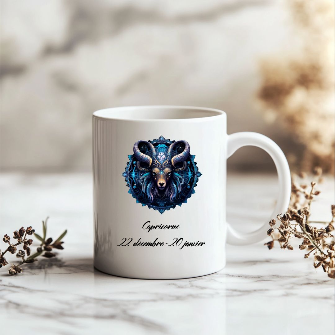 mug céramique signes du zodiaque : balance, bélier, scorpion, ...