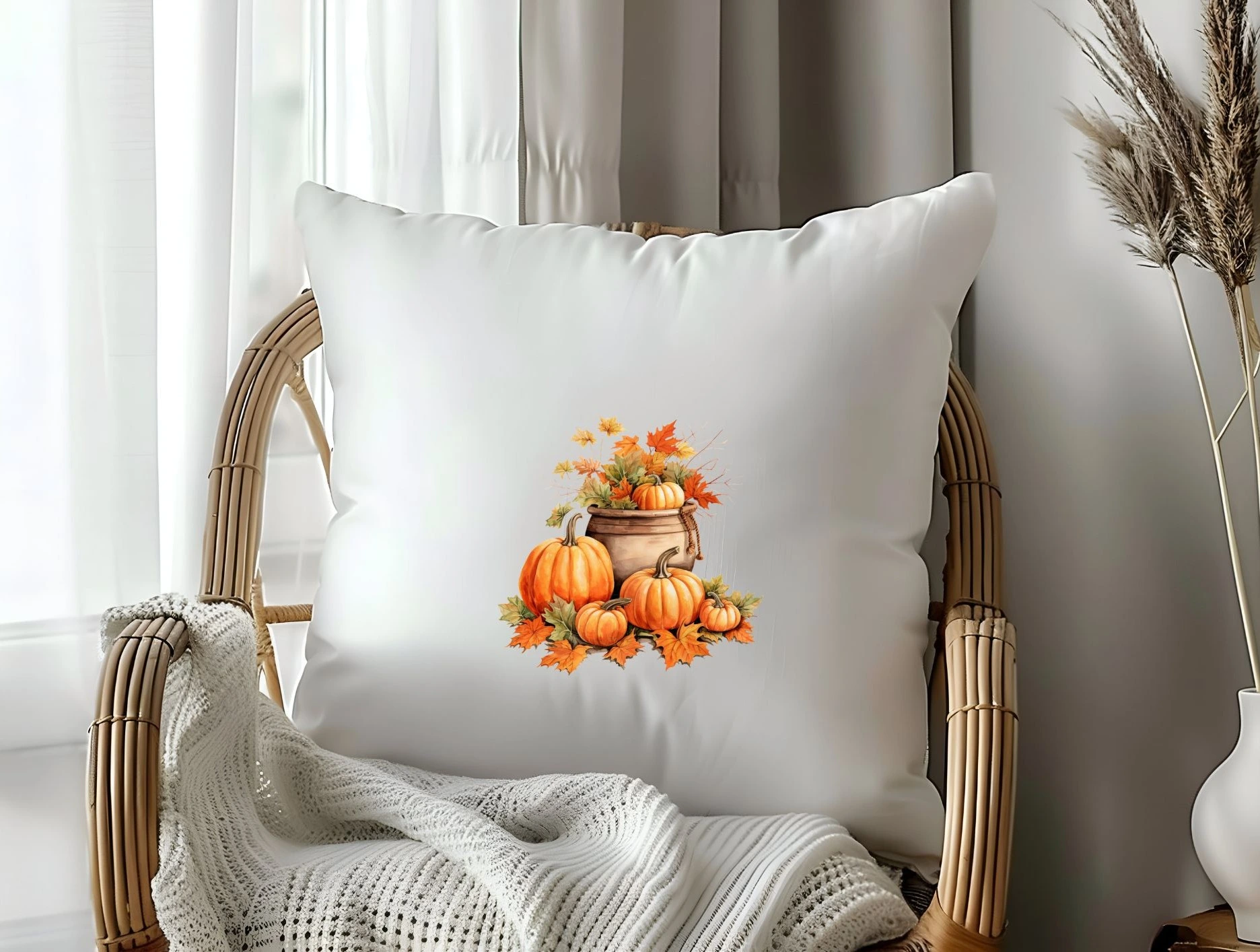 housse de coussin automne