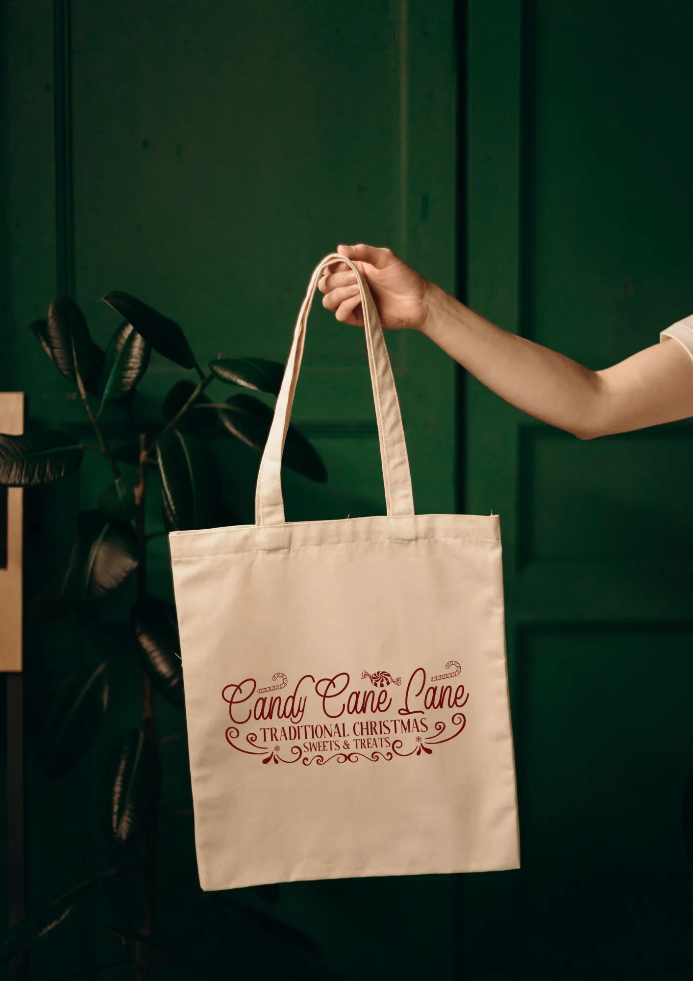 tote bag 100% coton personnalisé pour noel