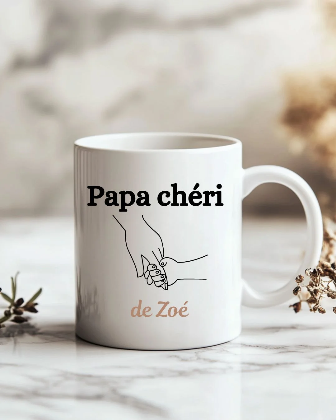 mug papa personnalisé