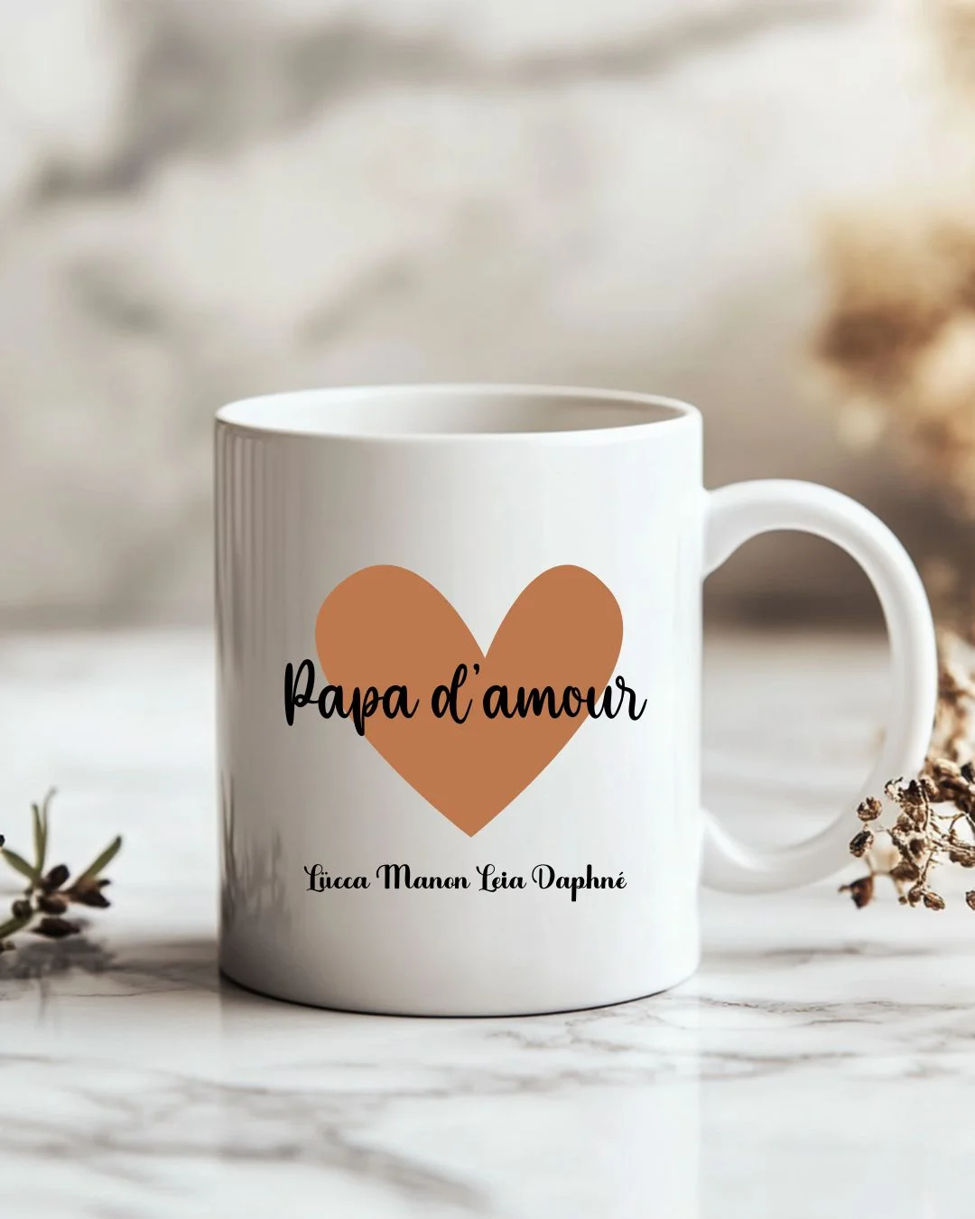 mug papa personnalisé