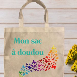 sac cabas nuée de papillons