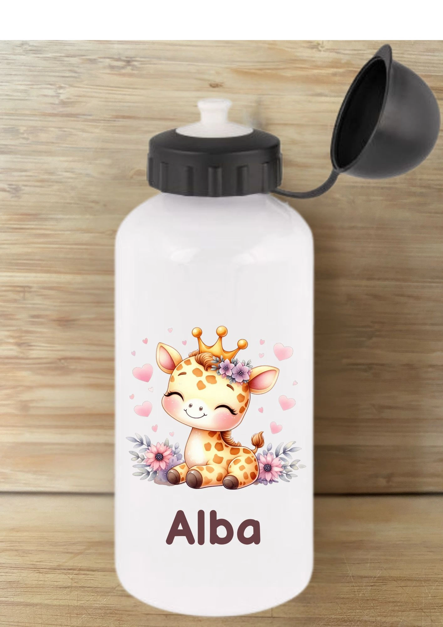 gourde blanche girafe