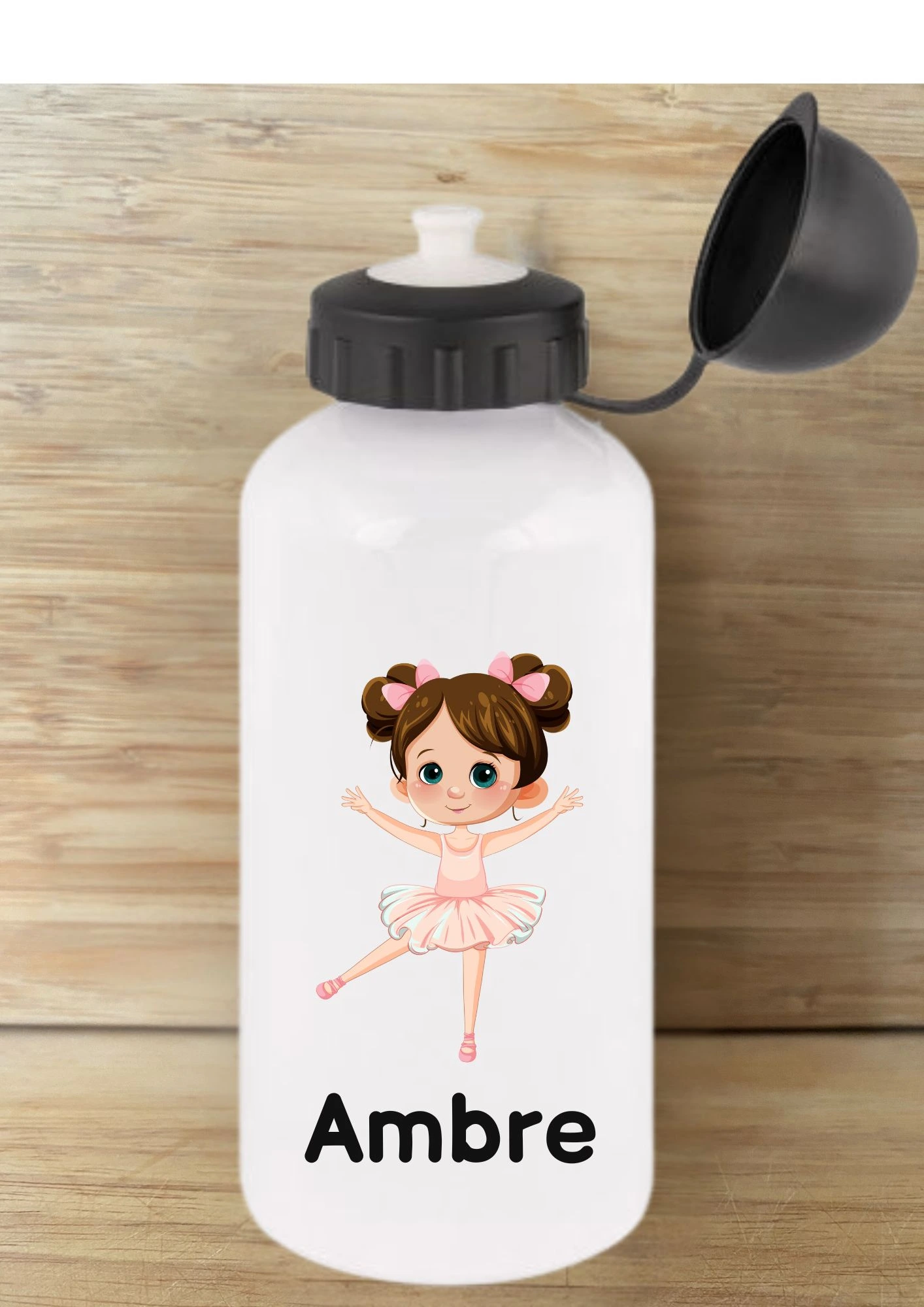 gourde blanche personnalisable danseuse