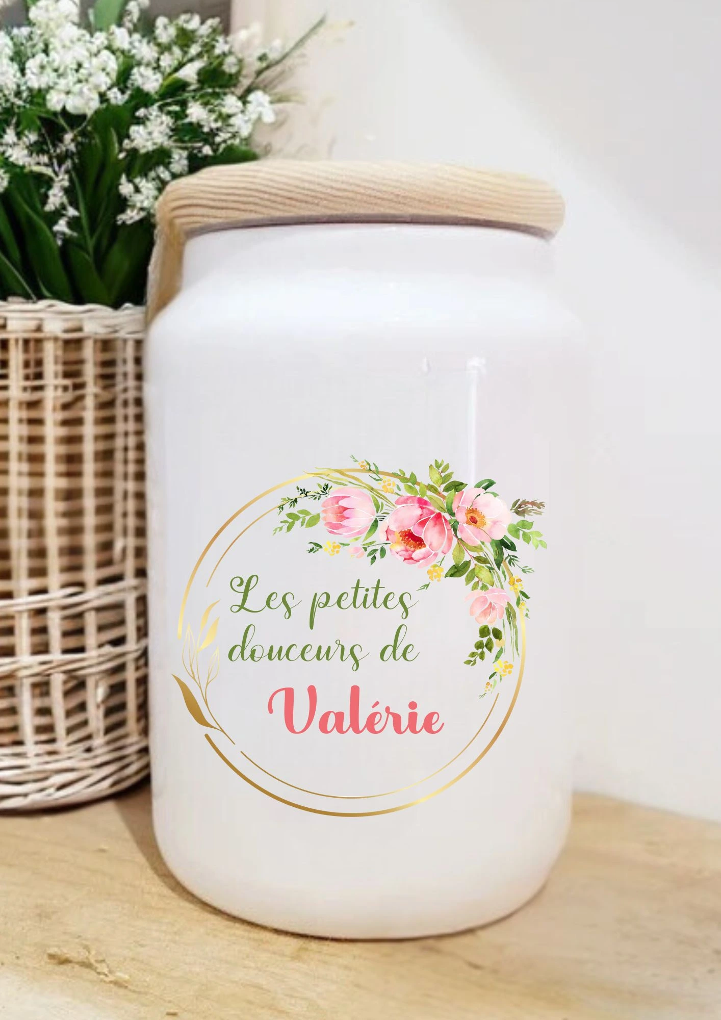 pot à biscuits personnalisable petites douceurs