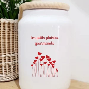 pot à biscuits personnalisable les petits plaisirs