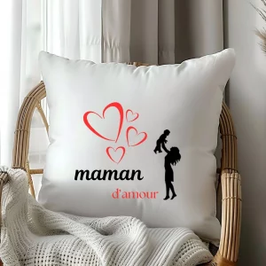 coussin personnalisé maman
