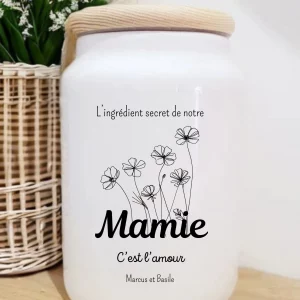 pot à biscuits personnalisé mamie