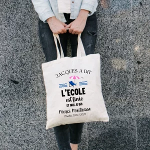tote bag personnalisable maitresse nounou
