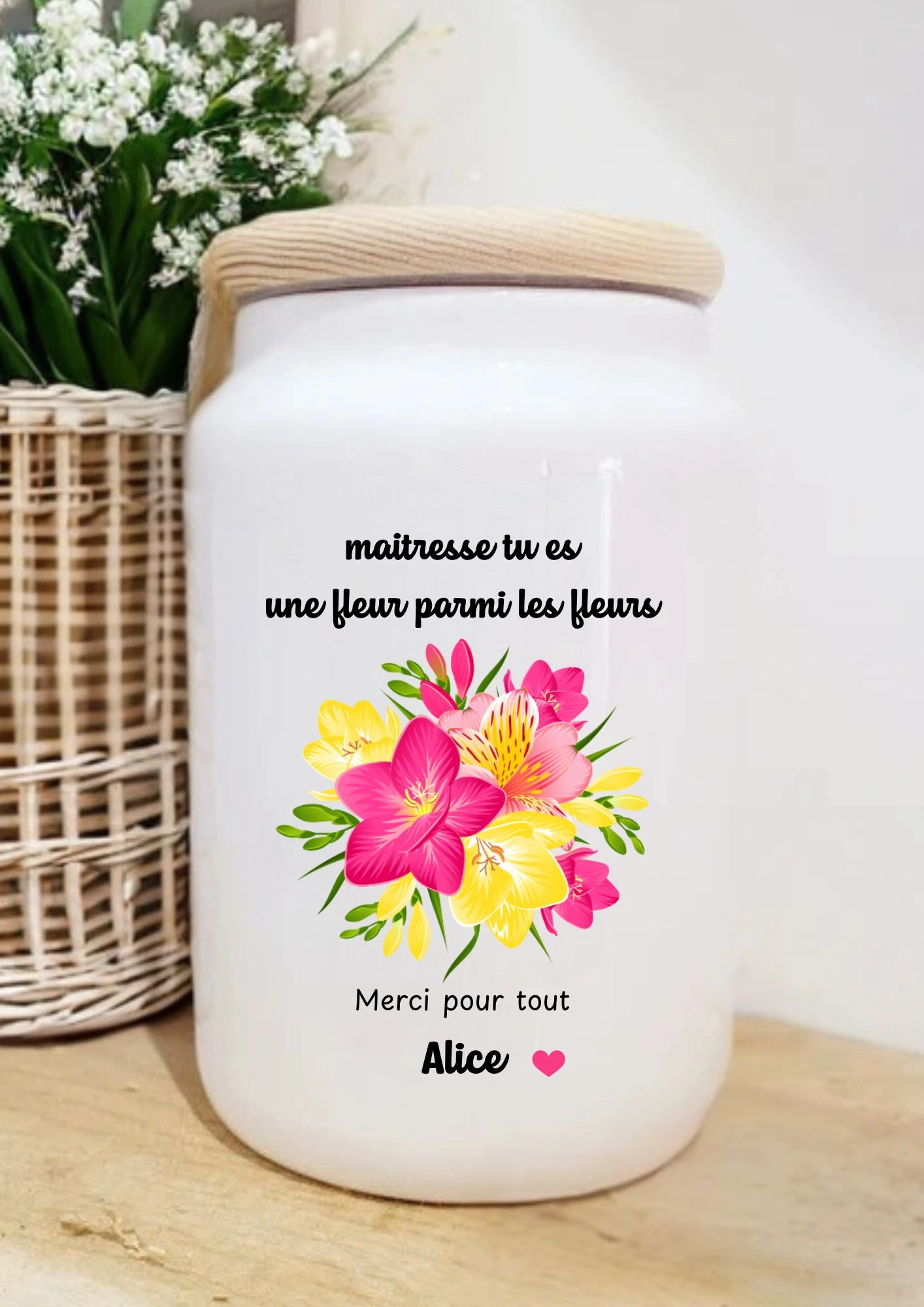 pot à biscuits maitresse