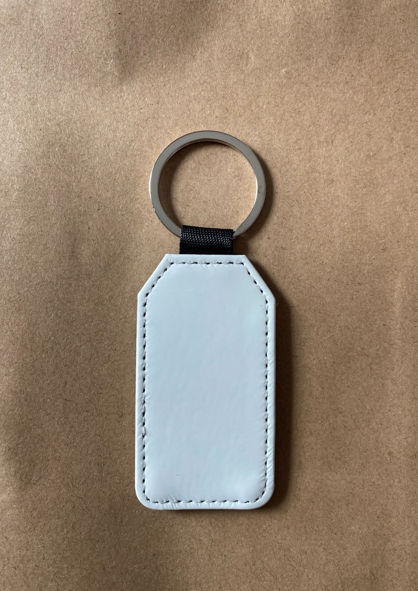 porte clé étiquette blanc personnalisé