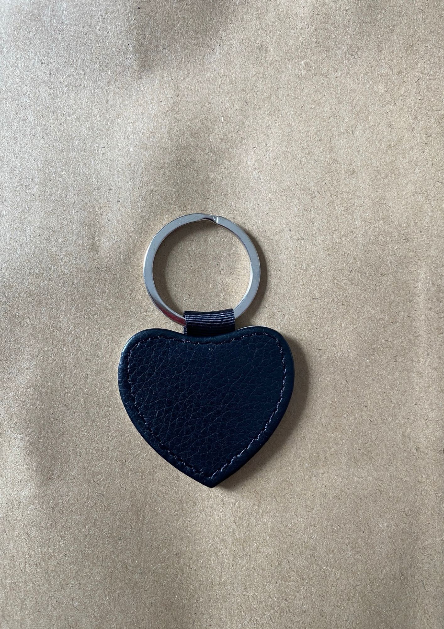 porte clé coeur blanc personnalisé