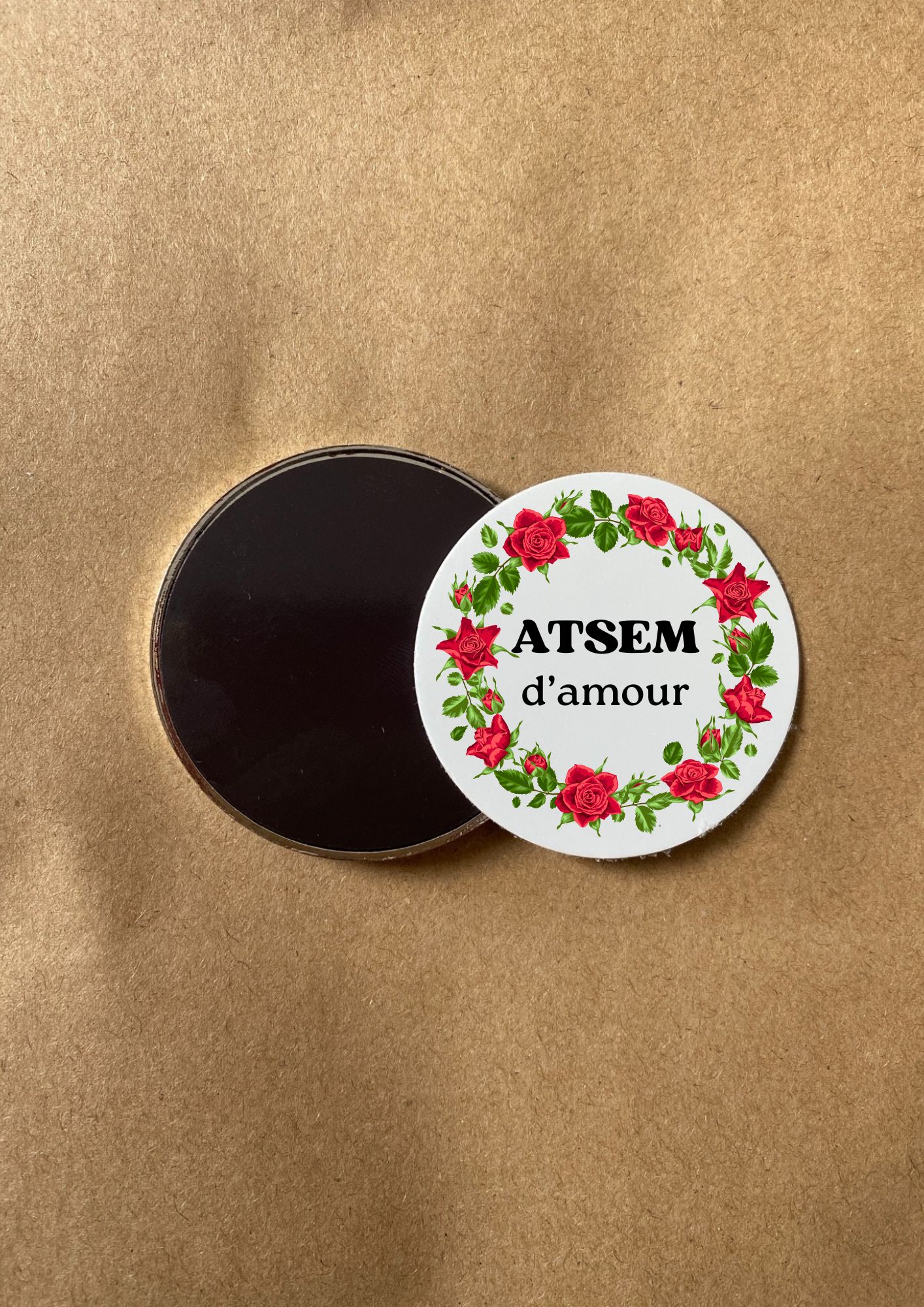 aimant personnalisé ATSEM d'amour