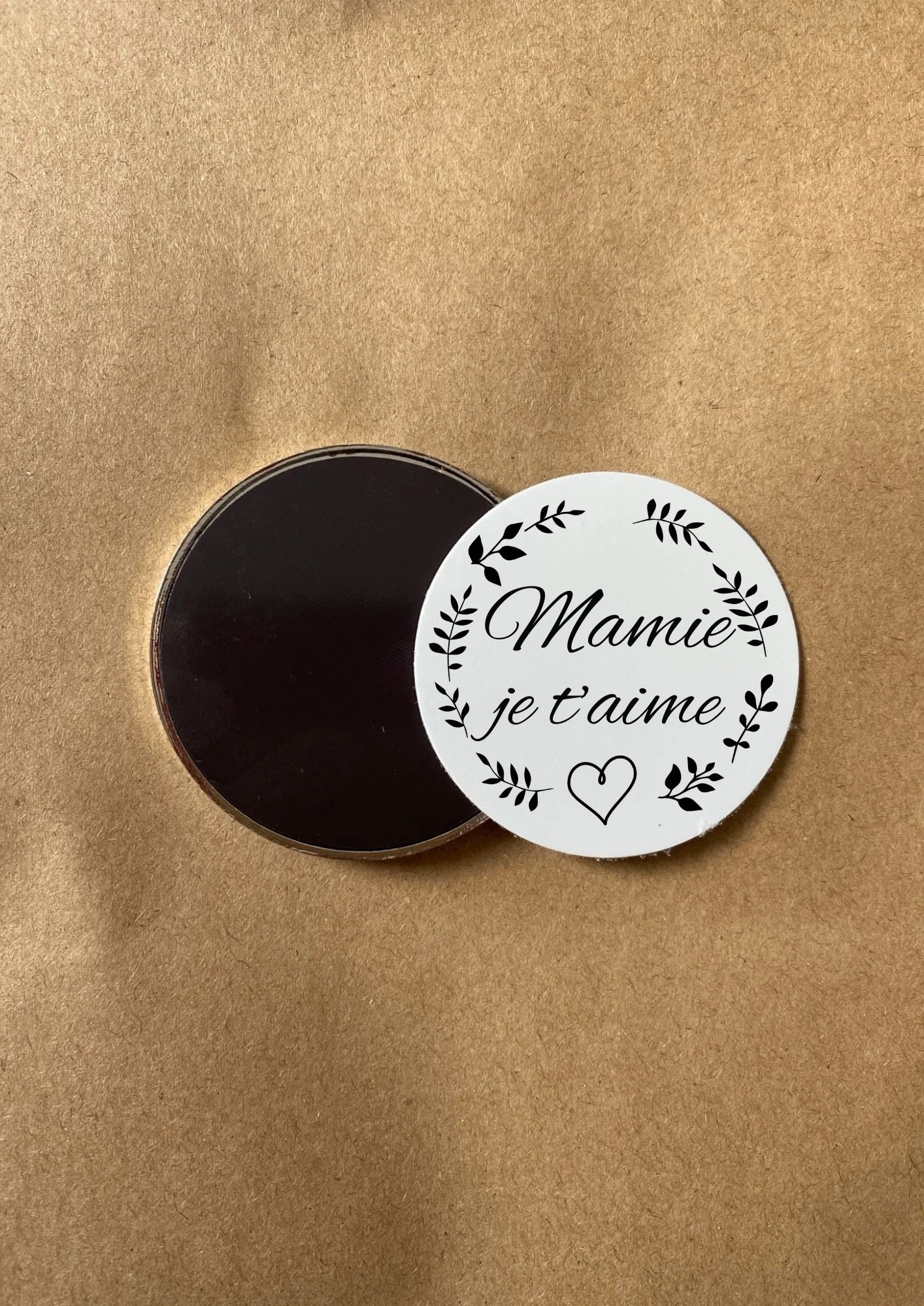 aimant rond meilleure mamie