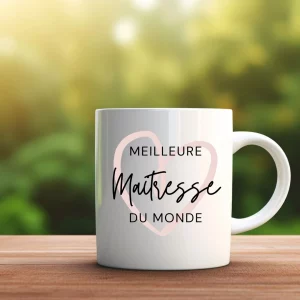 mug blanc en céramique meilleure maitresse du monde