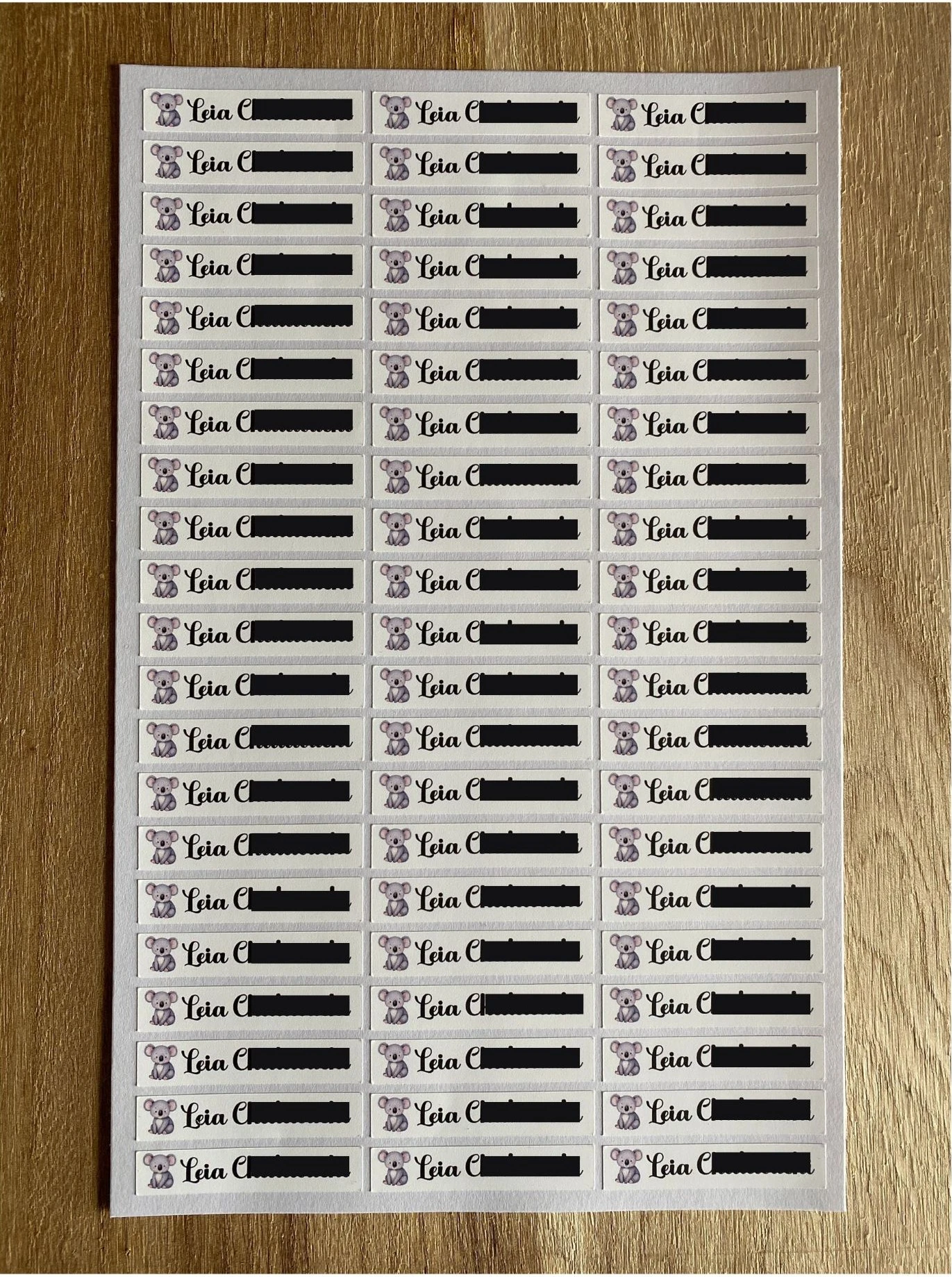 étiquettes vêtements nominatives pour marquer les affaires école crèche maternelle