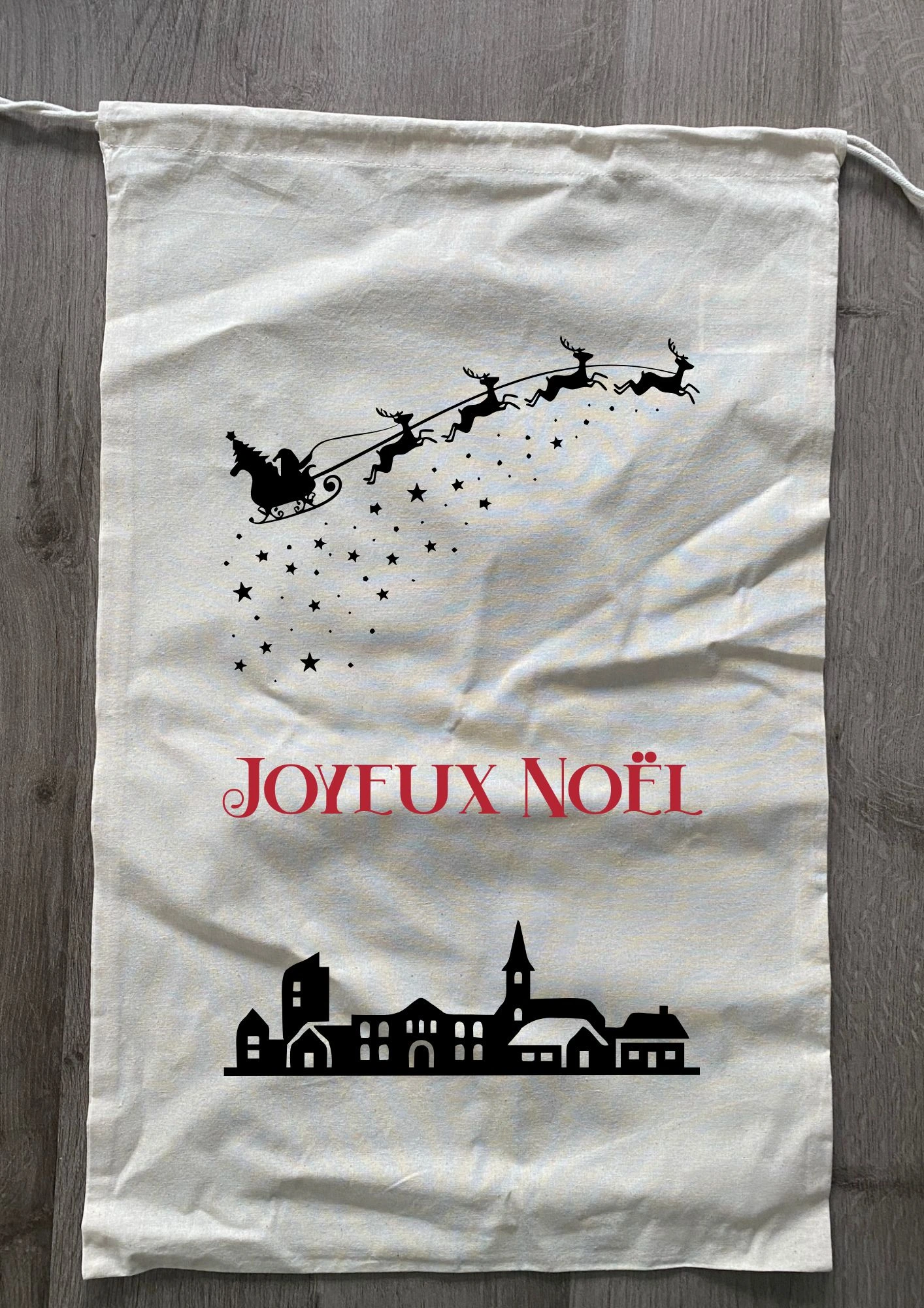 hotte de Noël personnalisée