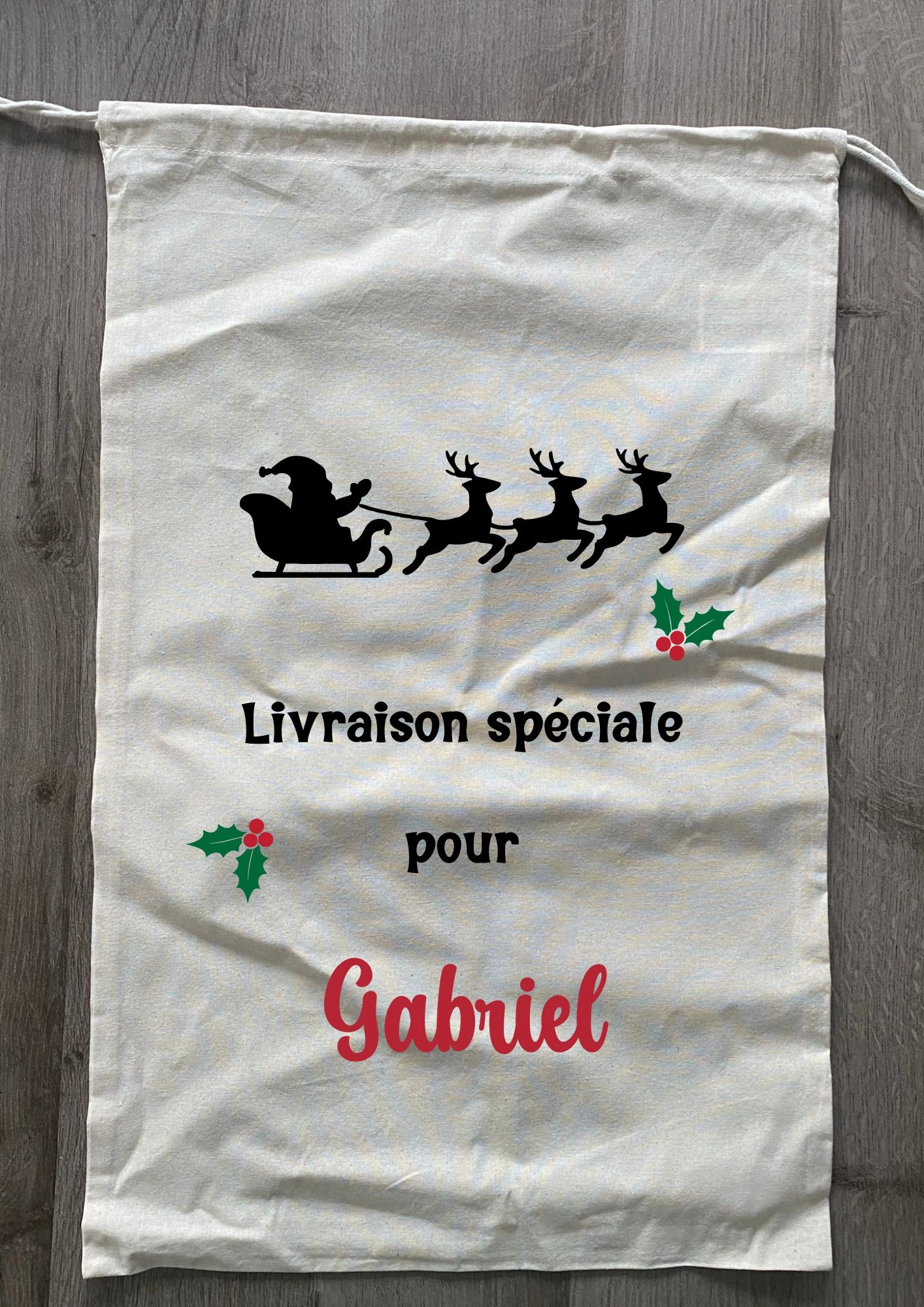 Hotte de Noël personnalisée – Image 4