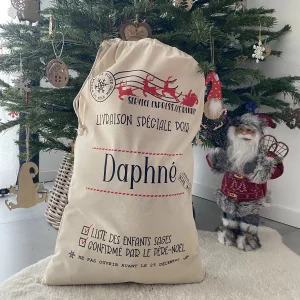 Hotte Noël personnalisée prénom