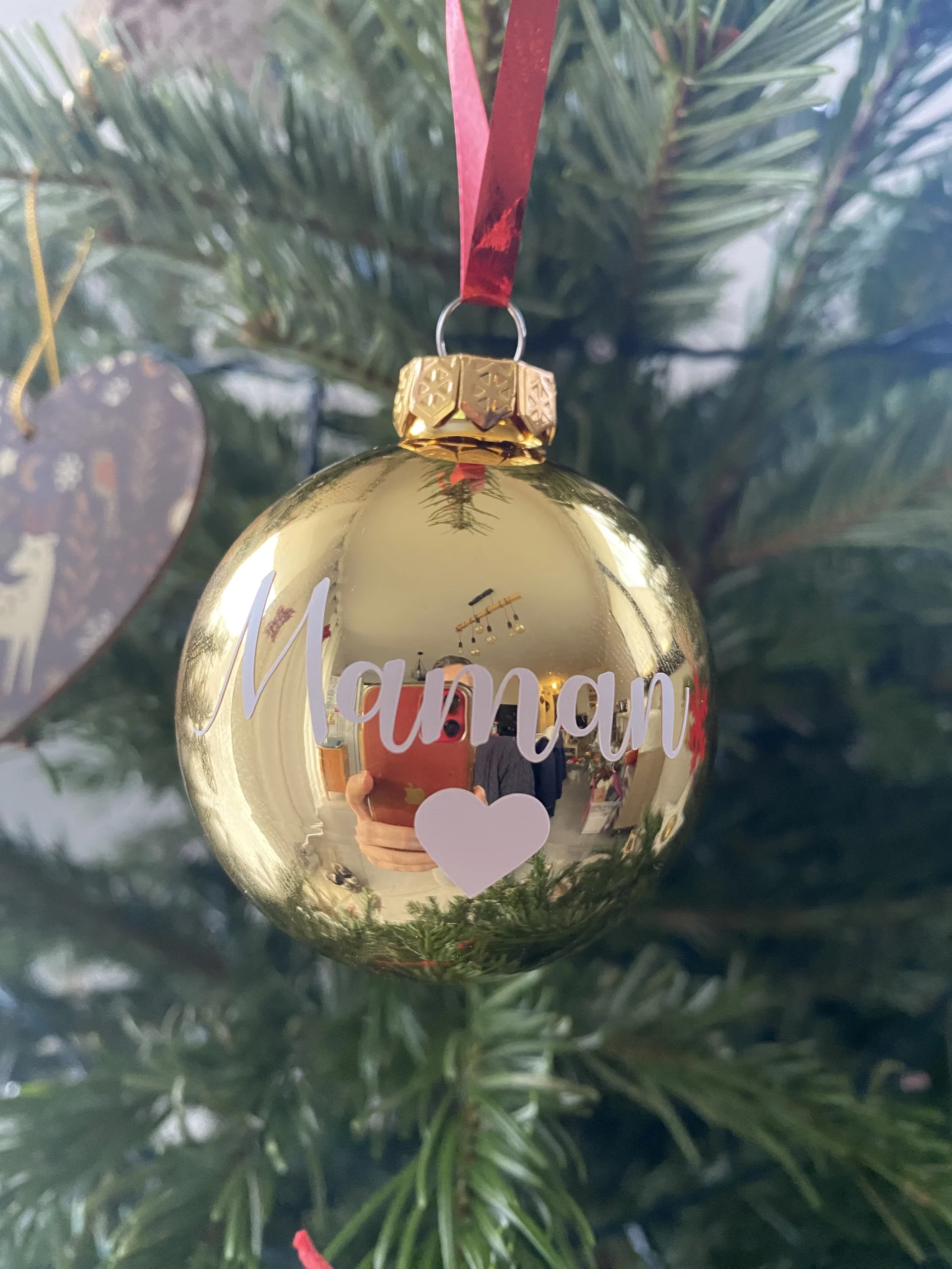 boule de Noël personnalisée avec prénom