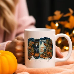 mug Halloween en céramique blanc