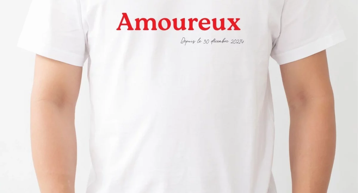 t-shirt homme Saint Valentin