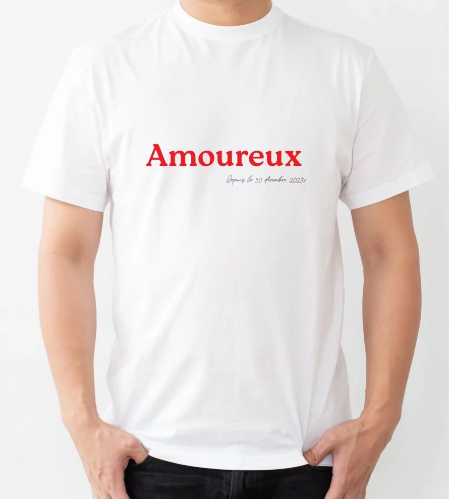 t-shirt homme Saint Valentin