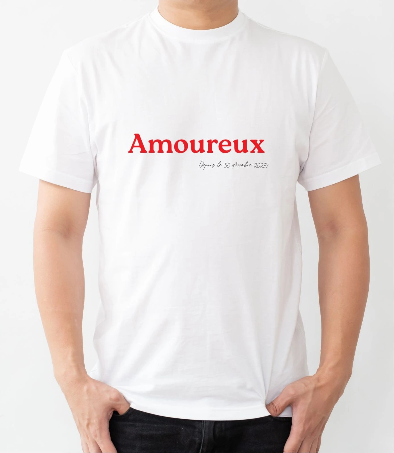 t-shirt homme Saint Valentin