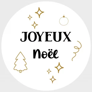 étiquettes de Noël autocollantes pour les cadeaux