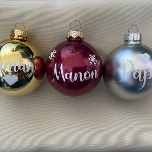 boule de Noël personnalisée - prénom